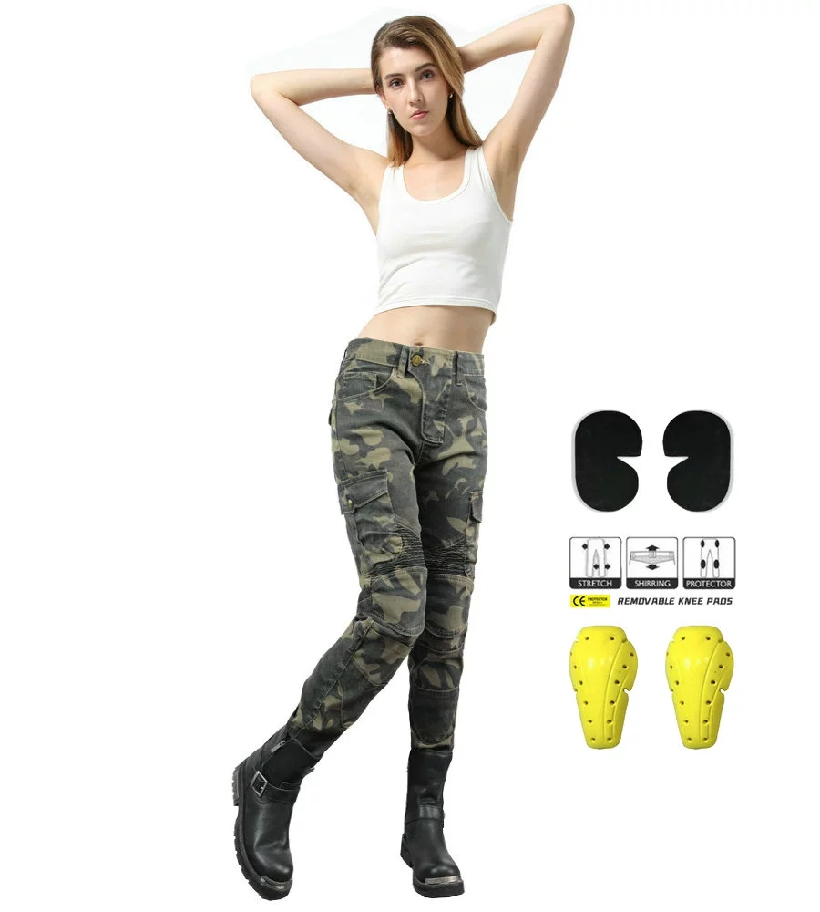 Women Jeans Camouflage Motorcy - đánh giá và giá Motorcycle Gear Testing