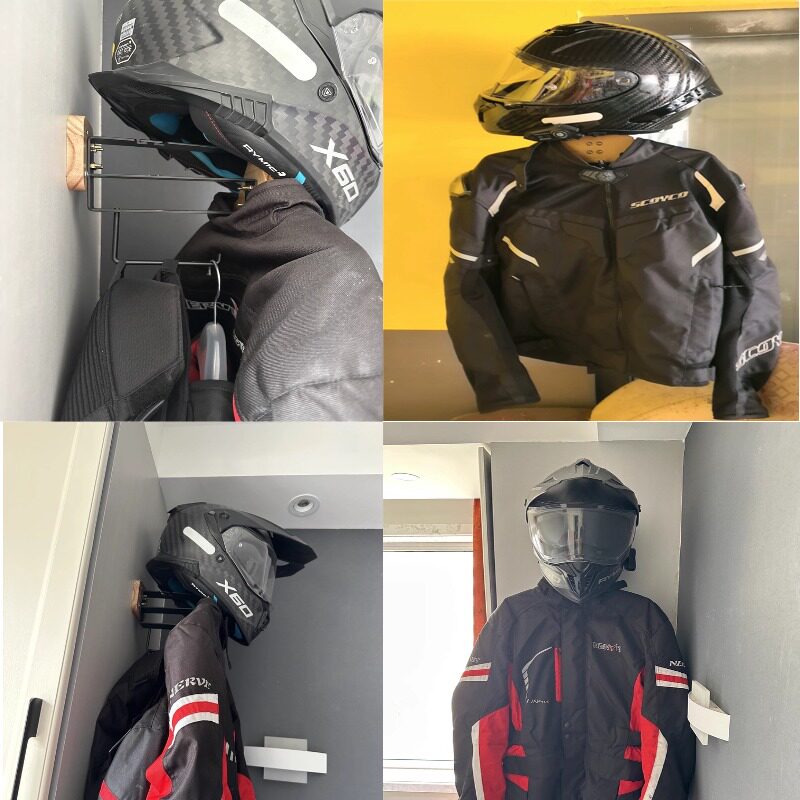 Wall Mount Tactical Gear Rack  - đánh giá và giá Motorcycle Gear Display Rack