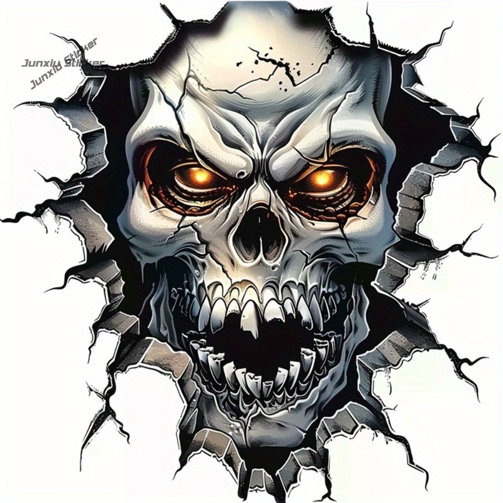 3D Skull Decoration - with Glo - đánh giá và giá Motorcycle Gear Pattern
