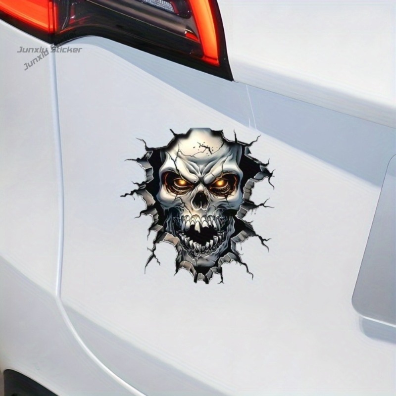 3D Skull Decoration - with Glo - đánh giá và giá Motorcycle Gear Pattern