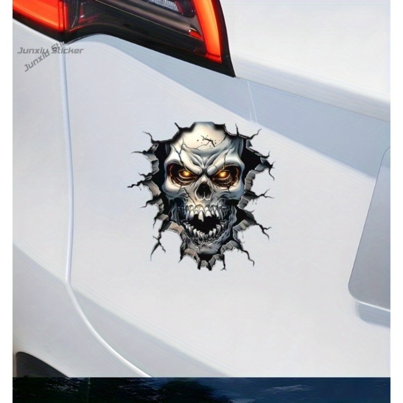 3D Skull Decoration - with Glo - đánh giá và giá Motorcycle Gear Pattern