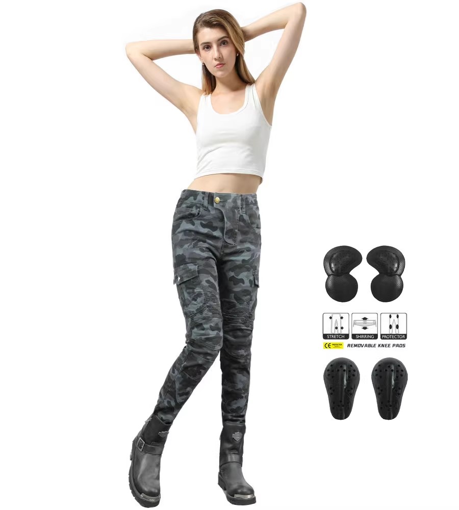 Women Jeans Camouflage Motorcy - đánh giá và giá Motorcycle Gear Testing