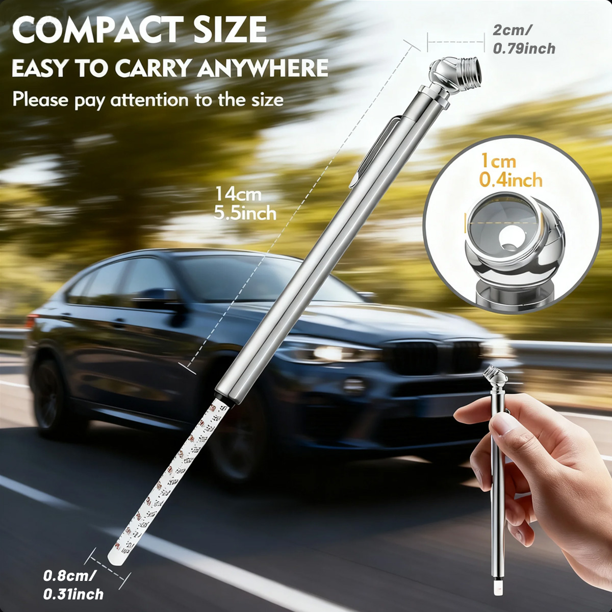 Pencil Tire Pressure Gauge – 1 - đánh giá và giá Tyre Pressure Gauge