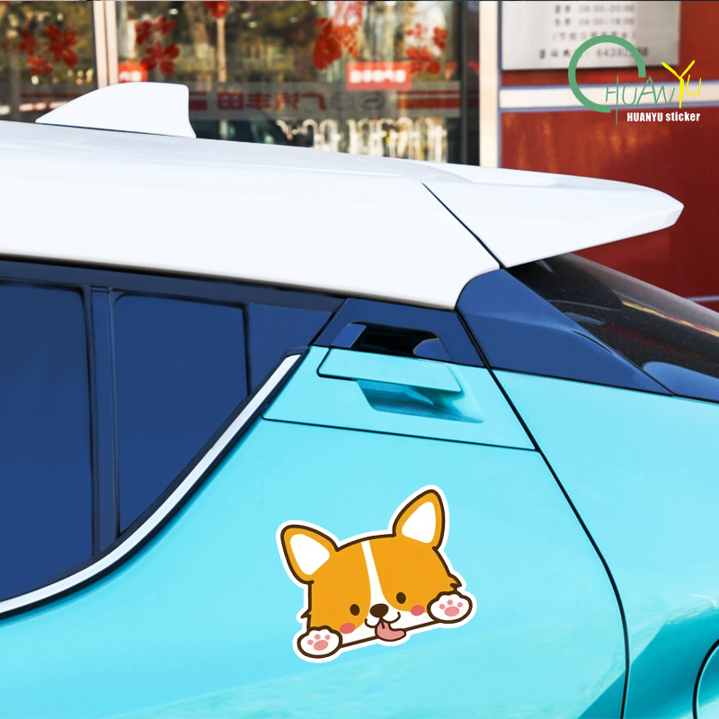 Car Cartoon Car Sticker Corgi  - đánh giá và giá Motorcycle Gear Helmets