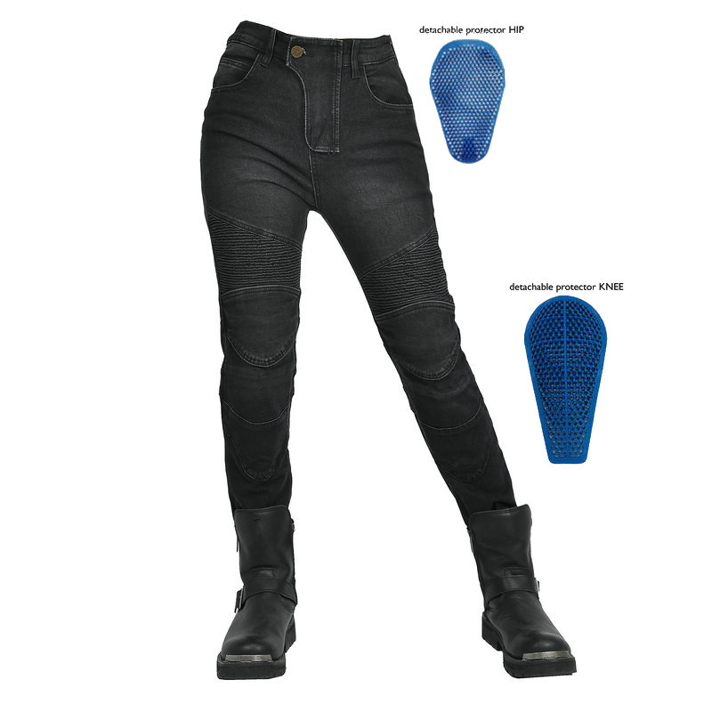 Women Jeans Embroidery Motorcy - đánh giá và giá Motorcycle Gear Testing