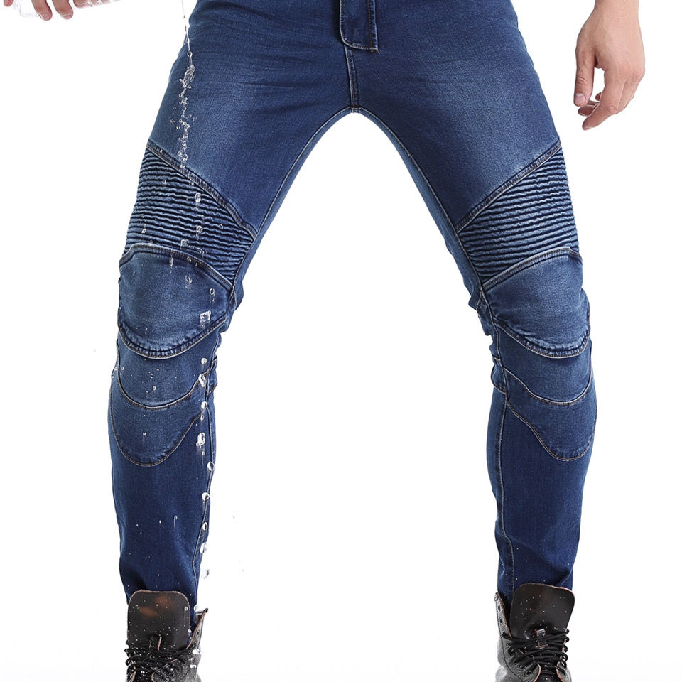 Men Jeans Embroidery Motorcycl - đánh giá và giá Motorcycle Gear Testing