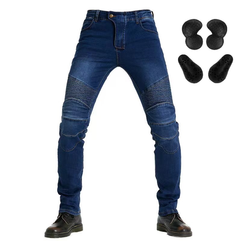 Men Jeans Embroidery Motorcycl - đánh giá và giá Motorcycle Gear Testing