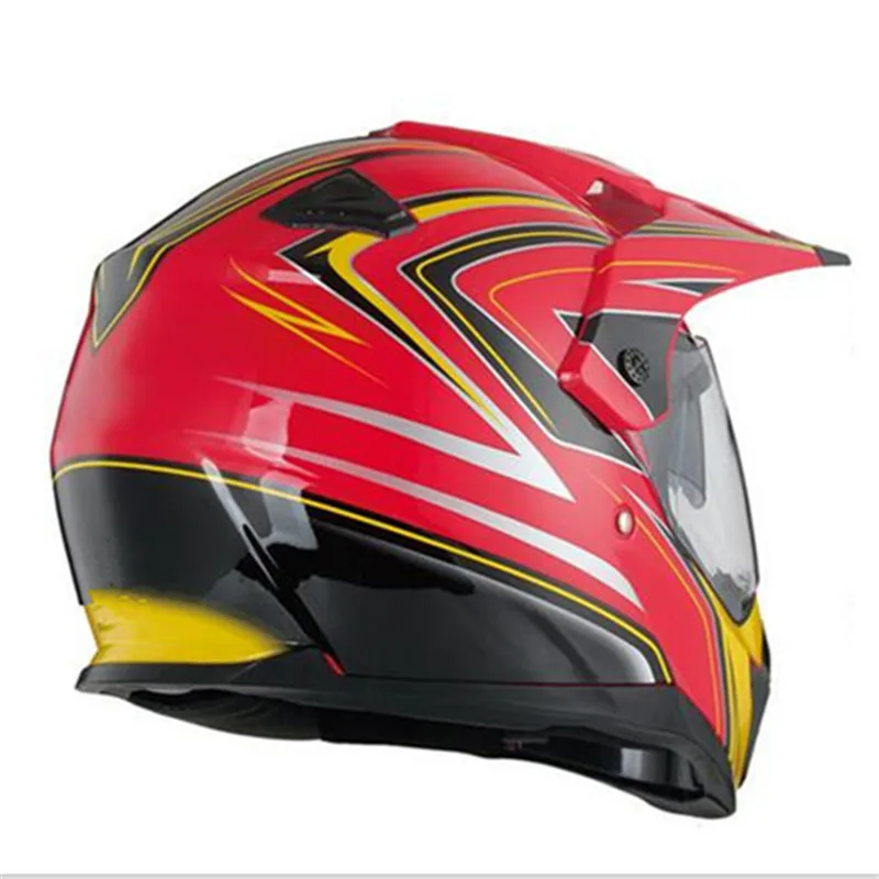 Red Yellow Motocross Helmet Mo - đánh giá và giá Motorcycle Gear Yellow