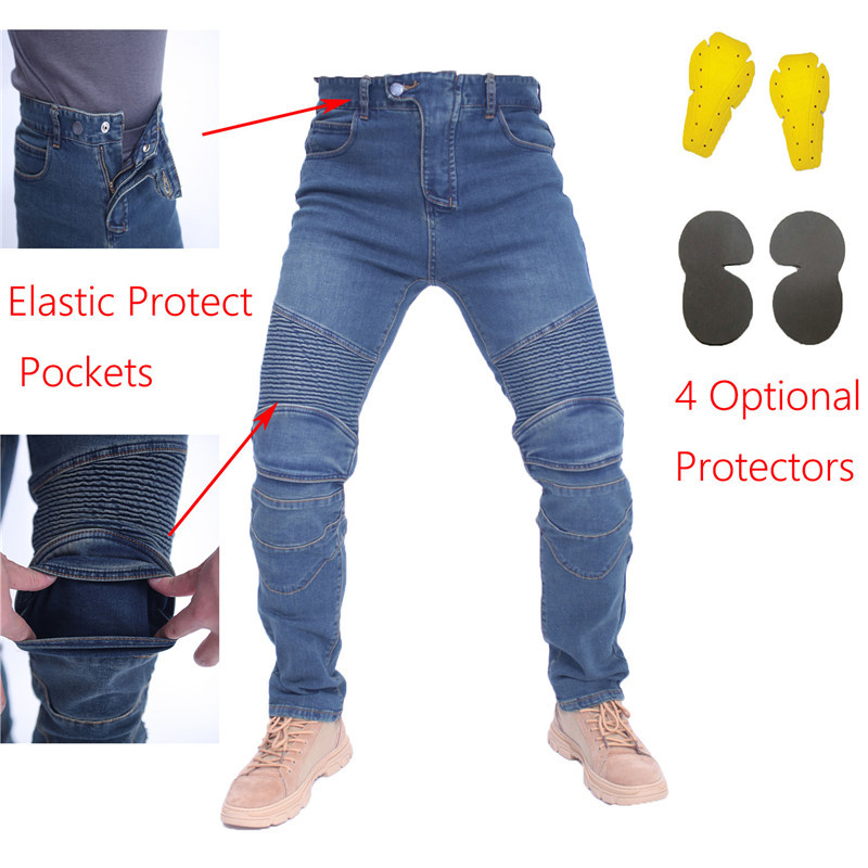 Men Jeans Embroidery Motorcycl - đánh giá và giá Motorcycle Gear Testing